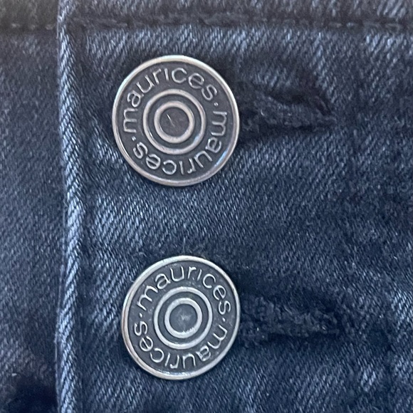 Maurices High Waist Black Denim Shorts - Picture 4 of 5